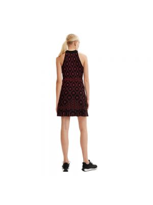 Mini vestido sin mangas con estampado Desigual rojo