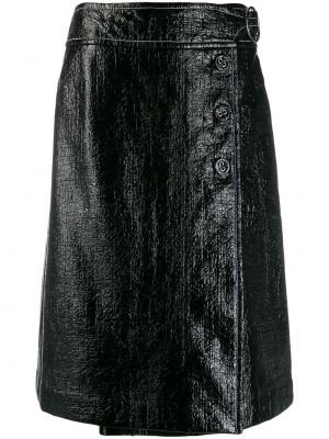 Falda de charol Marni negro