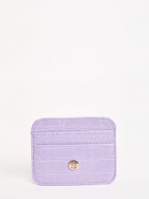 Kožená peňaženka z ekologickej kože Defacto fialová