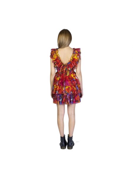 Mini vestido sin mangas con escote v Aniye By rojo