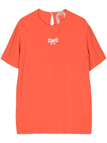 Тениска с панделка N°21 оранжево