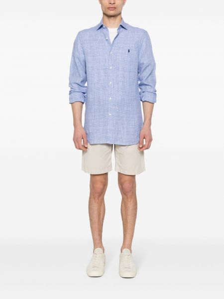 Kostkovaná lněná košile Polo Ralph Lauren