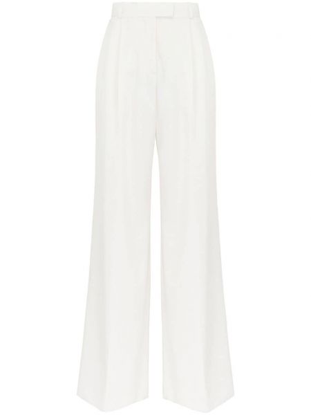 Pantalon plissé Alexander Mcqueen blanc