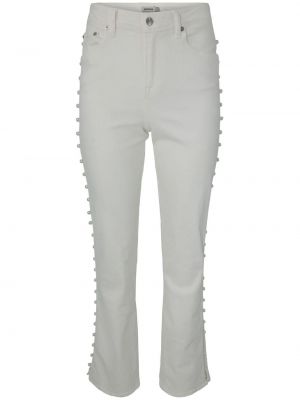 Skinny džíny s vysokým pasem Simkhai bílé