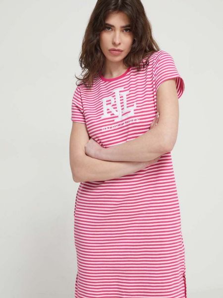 Różowa koszula nocna Lauren Ralph Lauren