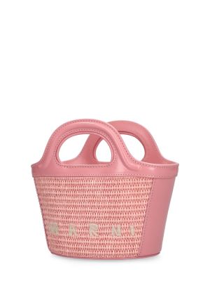 Bolsa de playa Marni rosa