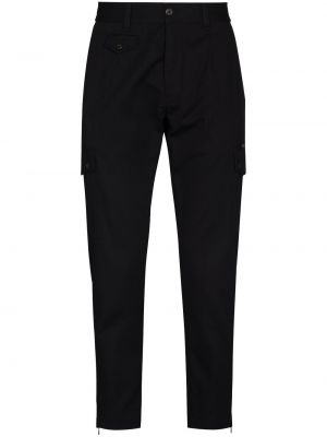 Slim fit priliehavé nohavice Dolce & Gabbana modrá