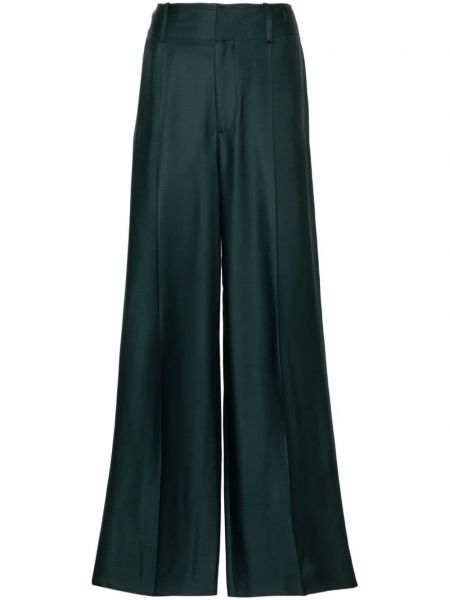 Rovné kalhoty Bottega Veneta zelené