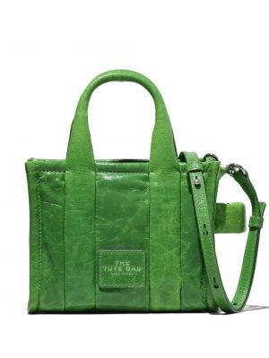 Geantă shopper din piele Marc Jacobs verde