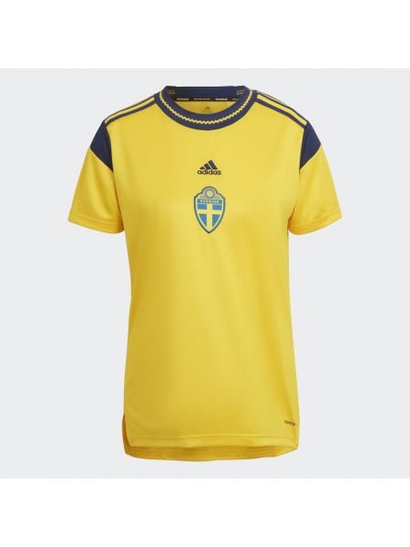 Koszulka z dżerseju Adidas żółta