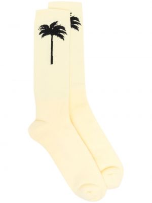 Чорапи Palm Angels жълто