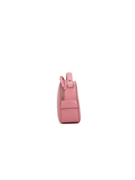 Bolso clutch de cuero con cremallera Orciani rosa