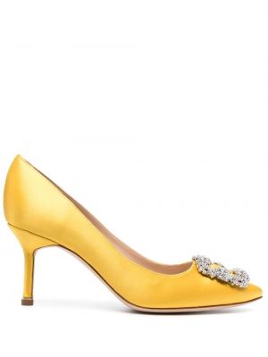 Pumps Manolo Blahnik gul