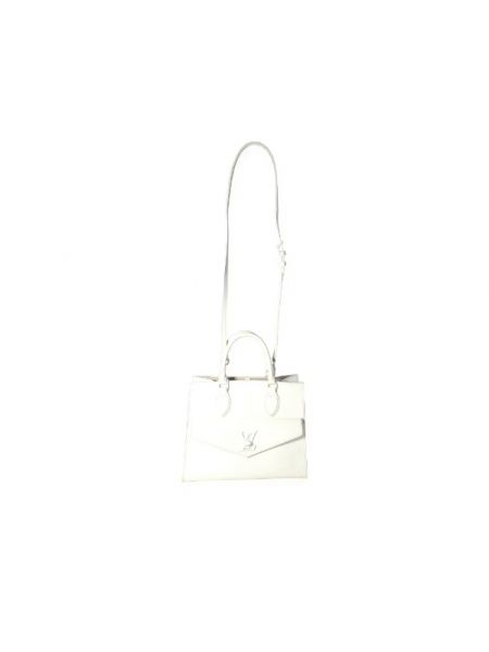 Bolso cruzado de cuero Louis Vuitton Vintage blanco