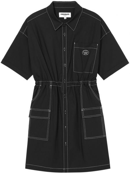 Φόρεμα σε στυλ πουκάμισο Chocoolate μαύρο