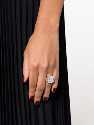 Žiedas su kristalais Hatton Labs sidabrinė