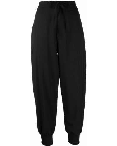 Вълнени спортни панталони с принт Y-3 черно