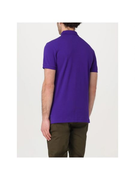 Polo slim fit de algodón Polo Ralph Lauren violeta