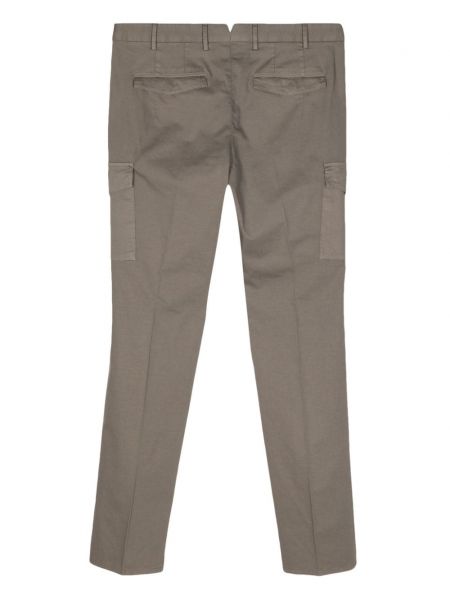 Pantalon cargo en lin en coton Pt Torino gris