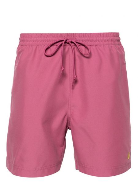 Pantaloni scurți cu broderie Carhartt Wip roz