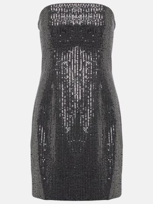 Mini vestido de algodón Rotate Birger Christensen negro
