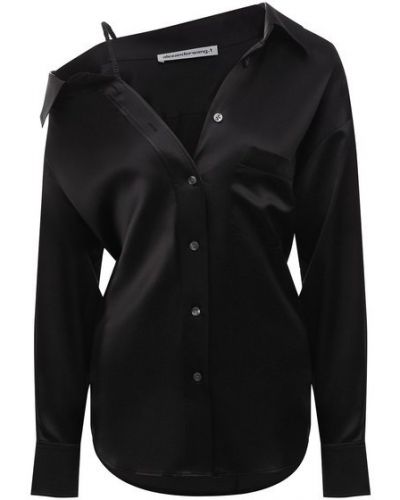 Шелковая блузка Alexanderwang.t, черная