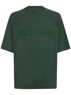 Kokvilnas t-krekls Jacquemus balts