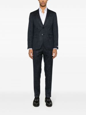 Kostkovaný oblek s potiskem Karl Lagerfeld