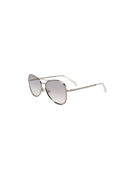 Солнцезащитные очки Chanel, серебряные