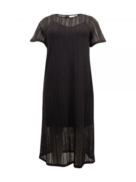 Плетена плетена рокля Evoked черно