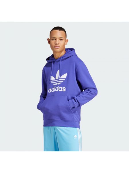 Bluza z kapturem Adidas Originals fioletowa