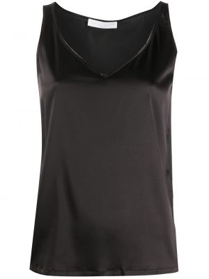 Tank top med v-hals Fabiana Filippi svart