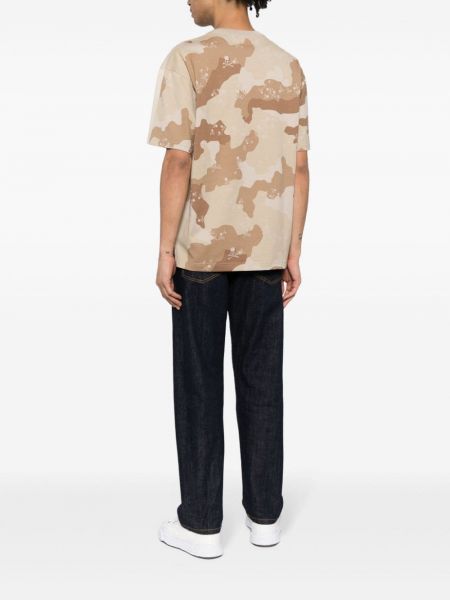 T-shirt mit print mit camouflage-print Mastermind World beige