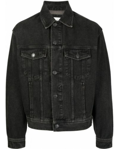 Джинсовая куртка классическая Ami Paris, черная
