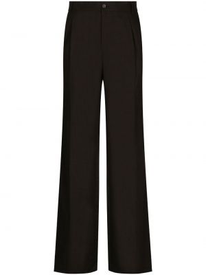 Παντελόνι σε φαρδιά γραμμή Dolce & Gabbana μαύρο