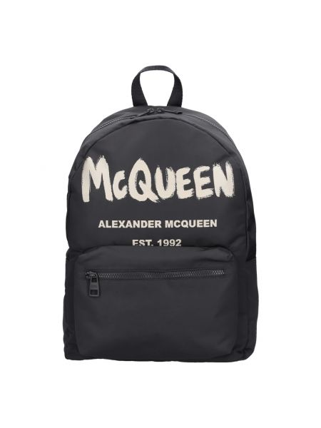 Plecak bawełniany Alexander Mcqueen czarny