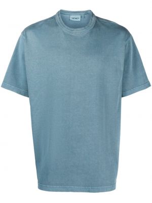 Bavlněné tričko Carhartt Wip modré