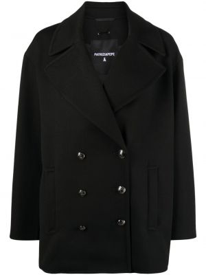 Bavlnený kabát Patrizia Pepe čierna