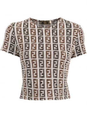Žakarda t-krekls Fendi Pre-owned