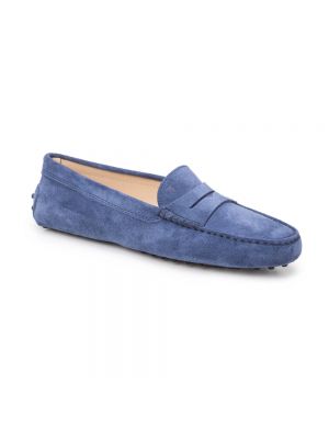 Loafers de ante Tod's azul