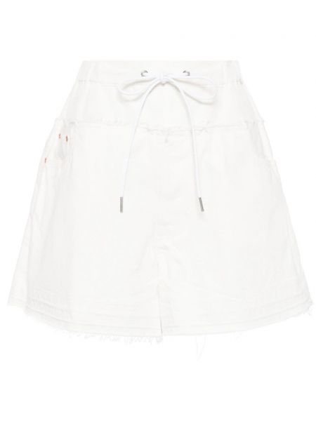 Shorts en coton Sacai blanc