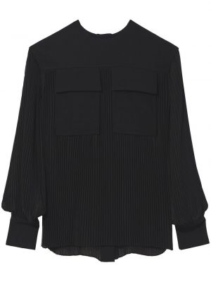 Плисирана блуза Proenza Schouler черно