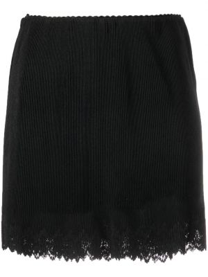 Mini sukně s oděrkami Alexander Wang černé