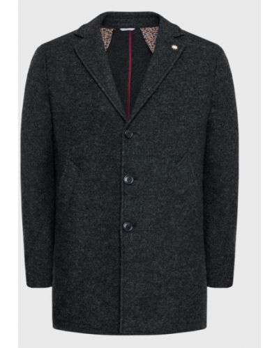Manuel Ritz Gyapjú kabát 3332C4900 223813 Fekete Regular Fit