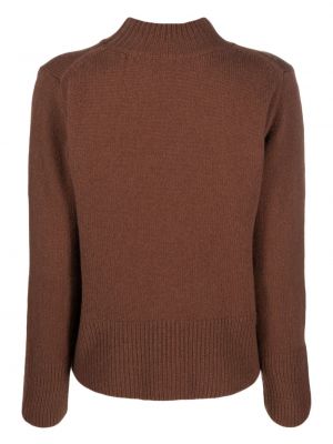 Sweter wełniany Alysi brązowy