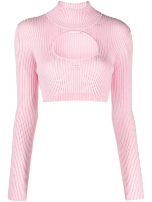 Džemper s vezom Courreges ružičasta