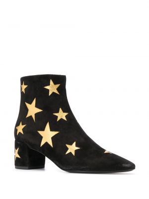 Ankle boots w gwiazdy Saint Laurent czarne