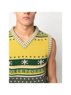Sweter bez rękawów Kenzo zielony
