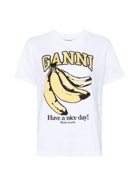 T-shirt Ganni weiß