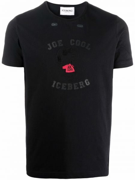 Camiseta con estampado Iceberg negro